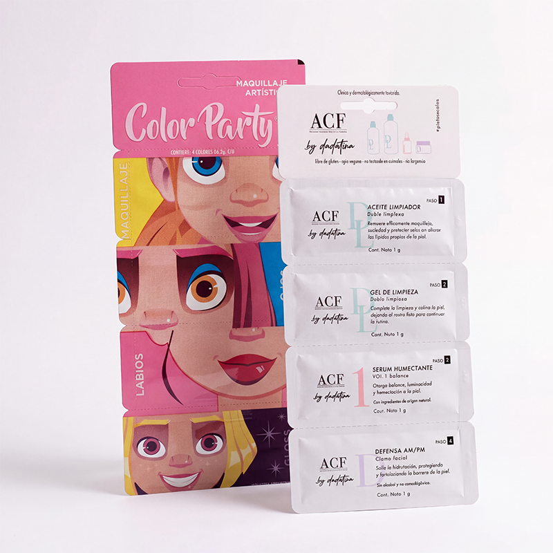 Color Party y ACF by dadatina — monodosis en tira